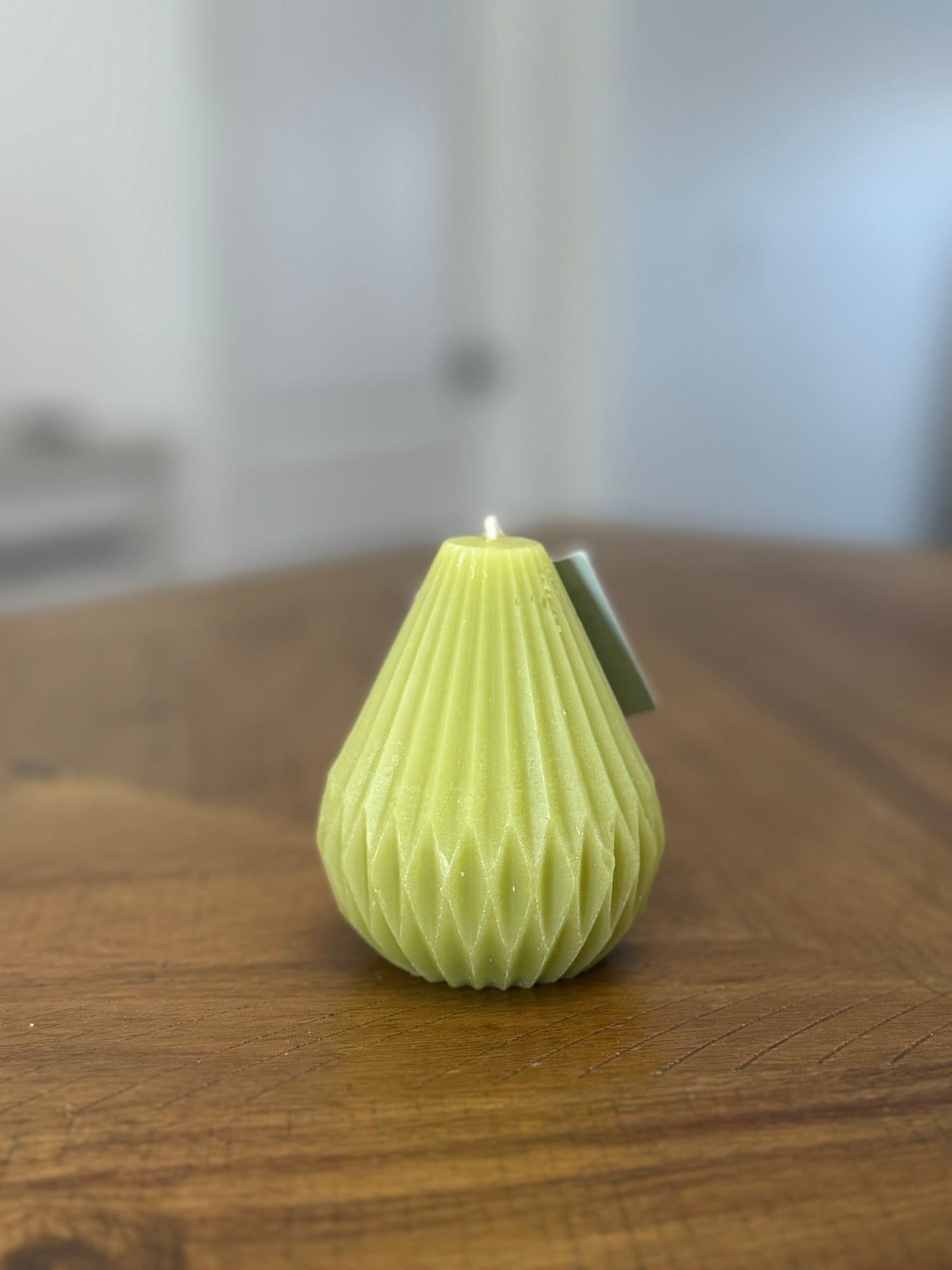 Rustic Matcha Pear Shaped Candle